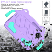 For TCL Tab 8 Gen2 2024 Ice Baby EVA Shockproof Hard PC Tablet Case(Light Purple+Mint Green)