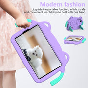 For TCL Tab 8 Gen2 2024 Ice Baby EVA Shockproof Hard PC Tablet Case(Light Purple+Mint Green)