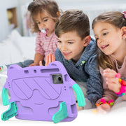 For Onn Tbspg 100110027 2023 Ice Baby EVA Shockproof Hard PC Tablet Case(Light Purple+Mint Green)