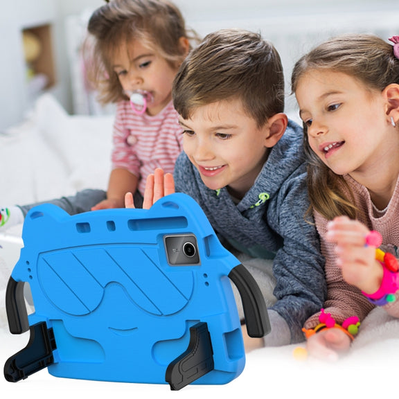For DOOGEE T30 Pro 11 2023 Ice Baby EVA Shockproof Hard PC Tablet Case(Sky Blue+Black)