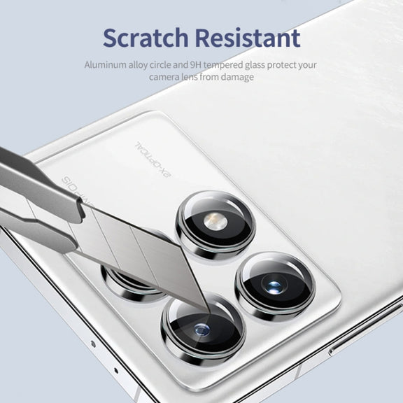 For Redmi K70 / K70 Pro / K70E ENKAY Hat-Prince 9H Rear Camera Lens Aluminium Alloy Tempered Glass Film(Black)