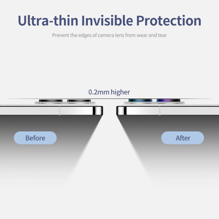 For Redmi K70 / K70 Pro / K70E ENKAY Hat-Prince 9H Rear Camera Lens Aluminium Alloy Tempered Glass Film(Black)