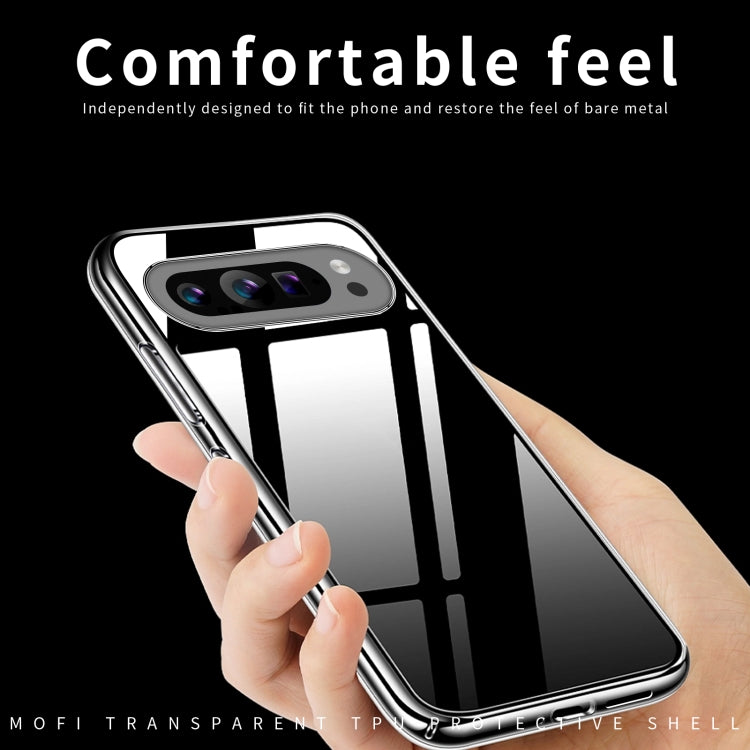For Google Pixel 9 Pro MOFI Ming Series Transparent Ultra-thin TPU Phone Case(Transparent) - Google Cases by MOFI | Online Shopping South Africa | PMC TechLife | Buy Now Pay Later Mobicred