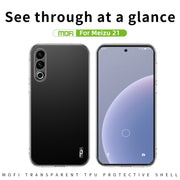 For Meizu 21 MOFI Ming Series Transparent Ultra-thin TPU Phone Case(Transparent)