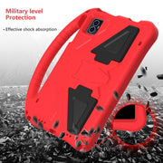 For Teclast M50 HD 10.1 / M50 Pro EVA Shockproof Tablet Case with Holder(Red)