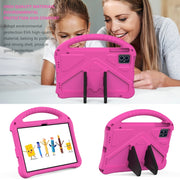 For Teclast M50 HD 10.1 / M50 Pro EVA Shockproof Tablet Case with Holder(Rose Red)