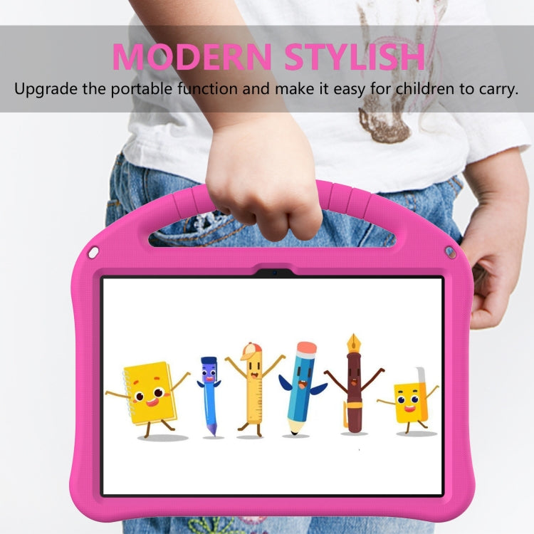 For Teclast M50 HD 10.1 / M50 Pro EVA Shockproof Tablet Case with Holder(Rose Red)