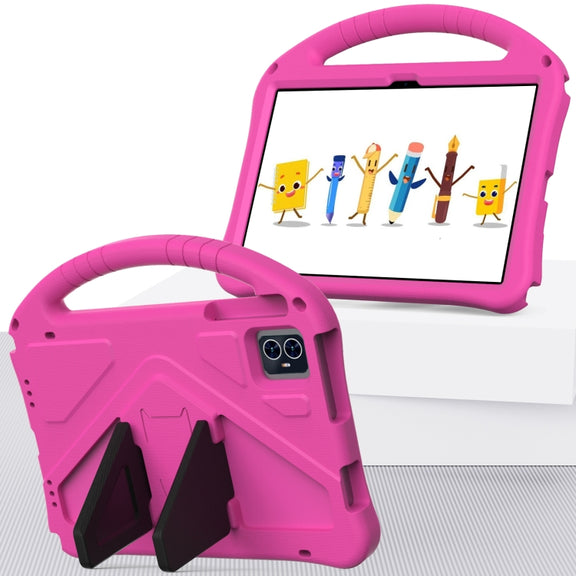 For Teclast M50 HD 10.1 / M50 Pro EVA Shockproof Tablet Case with Holder(Rose Red)