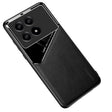 For Xiaomi Redmi K70 All-inclusive Leather Organic Glass Phone Case with Metal Iron Sheet(Black) - K70 Cases by PMC Jewellery | Online Shopping South Africa | PMC Jewellery | Buy Now Pay Later Mobicred