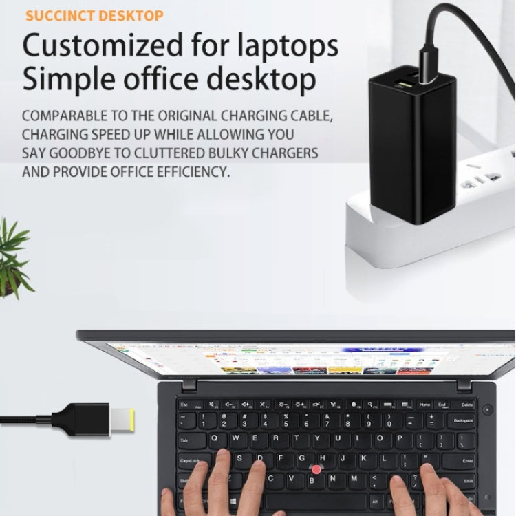 Type C to Square for Lenovo PD 100W Charging Cable, Length: 1.8m - For Lenovo by PMC TechLife | Online Shopping South Africa | PMC TechLife