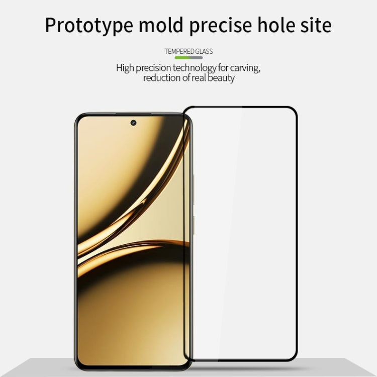 For Realme Narzo 70 Pro MOFI 9H 2.5D Full Screen Tempered Glass Film(Black) - Realme Tempered Glass by MOFI | Online Shopping South Africa | PMC TechLife | Buy Now Pay Later Mobicred
