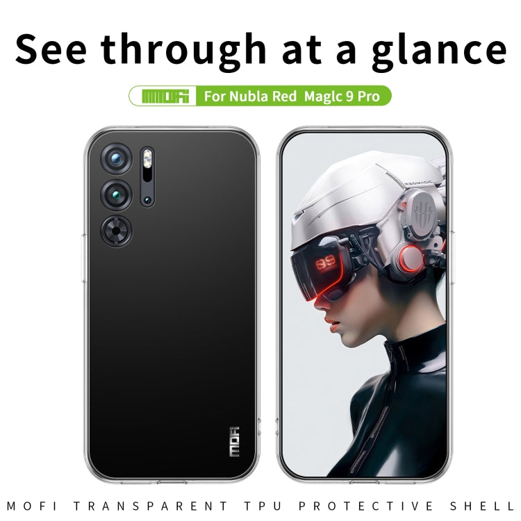 For Nubia Red Magic 9 Pro / 9 Pro+ MOFI Ming Series Transparent Ultra-thin TPU Phone Case(Transparent) - ZTE Cases by MOFI | Online Shopping South Africa | PMC TechLife