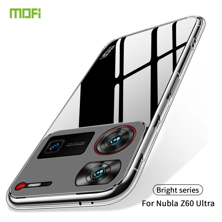 For Nubia Z60 Ultra MOFI Ming Series Transparent Ultra-thin TPU Phone Case(Transparent) - ZTE Cases by MOFI | Online Shopping South Africa | PMC TechLife | Buy Now Pay Later Mobicred
