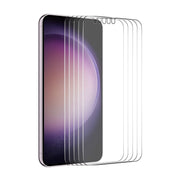 For Samsung Galaxy S24 5G 5pcs ENKAY 0.18mm High Aluminum-silicon Tempered Glass Film, Support Ultrasonic Fingerprint Unclock