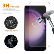 For Samsung Galaxy S24 5G 5pcs ENKAY 0.18mm High Aluminum-silicon Tempered Glass Film, Support Ultrasonic Fingerprint Unclock