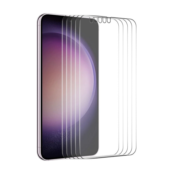 For Samsung Galaxy S24 5G 5pcs ENKAY 0.18mm High Aluminum-silicon Tempered Glass Film, Support Ultrasonic Fingerprint Unclock