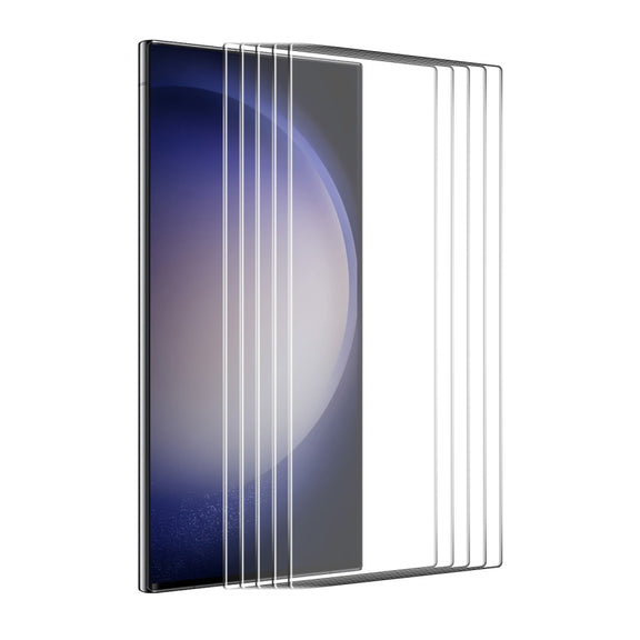 For Samsung Galaxy S24 Ultra 5G 5pcs ENKAY 0.18mm High Aluminum-silicon Tempered Glass Film, Support Ultrasonic Fingerprint Unclock