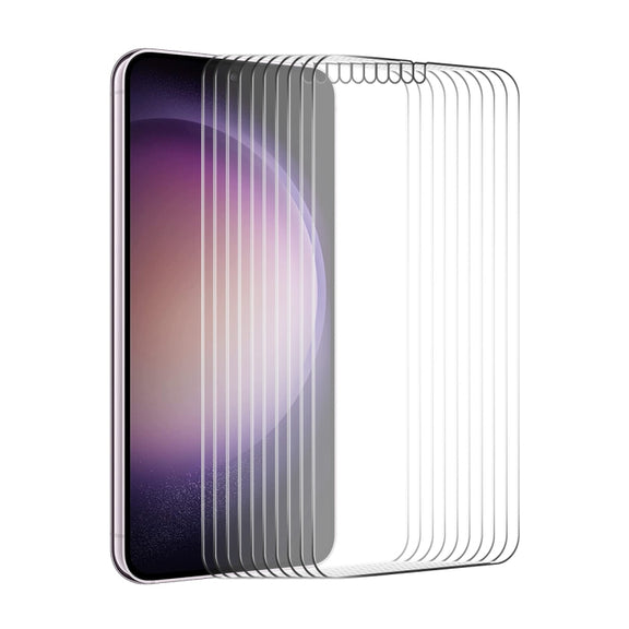 For Samsung Galaxy S24 5G 10pcs ENKAY 0.18mm High Aluminum-silicon Tempered Glass Film, Support Ultrasonic Fingerprint Unclock