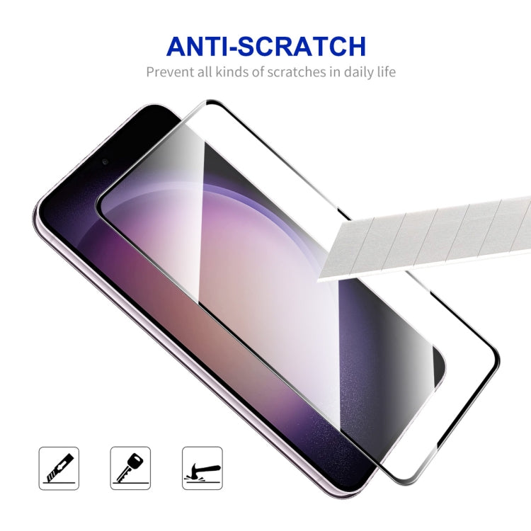 For Samsung Galaxy S25+ / S24+ 5G ENKAY Hat-Prince 0.18mm High Aluminum-silicon Tempered Glass Film, Support Ultrasonic Fingerprint Unclock