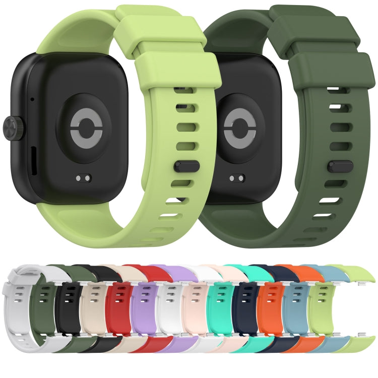 For Redmi Watch 4 Solid Color Silicone Sports Watch Band(Lime Green) - Watch Bands by PMC TechLife | Online Shopping South Africa | PMC TechLife