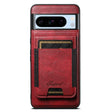 For Google Pixel 8 Pro Suteni H17 Oil Eax Leather Detachable Wallet Phone Case(Red) - Google Cases by Suteni | Online Shopping South Africa | PMC Jewellery | Buy Now Pay Later Mobicred