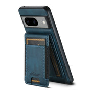 For Google Pixel 8 Pro Suteni H17 Oil Eax Leather Detachable Wallet Phone Case(Blue)