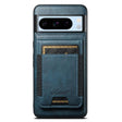 For Google Pixel 8 Pro Suteni H17 Oil Eax Leather Detachable Wallet Phone Case(Blue) - Google Cases by Suteni | Online Shopping South Africa | PMC Jewellery | Buy Now Pay Later Mobicred