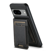 For Google Pixel 8 Suteni H17 Oil Eax Leather Detachable Wallet Phone Case(Black)