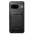 For Google Pixel 8 Suteni H17 Oil Eax Leather Detachable Wallet Phone Case(Black) - Google Cases by Suteni | Online Shopping South Africa | PMC Jewellery | Buy Now Pay Later Mobicred