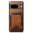For Google Pixel 8 Suteni H17 Oil Eax Leather Detachable Wallet Phone Case(Brown) - free shipping - PMC Jewellery - Order now!