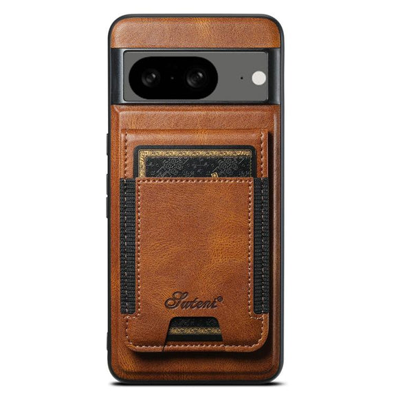 For Google Pixel 8 Suteni H17 Oil Eax Leather Detachable Wallet Phone Case(Brown)