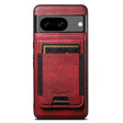 For Google Pixel 8 Suteni H17 Oil Eax Leather Detachable Wallet Phone Case(Red) - Google Cases by Suteni | Online Shopping South Africa | PMC Jewellery | Buy Now Pay Later Mobicred