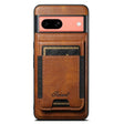 For Google Pixel 7a Suteni H17 Oil Eax Leather Detachable Wallet Phone Case(Brown) - Google Cases by Suteni | Online Shopping South Africa | PMC Jewellery | Buy Now Pay Later Mobicred