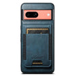 For Google Pixel 7a Suteni H17 Oil Eax Leather Detachable Wallet Phone Case(Blue) - Google Cases by Suteni | Online Shopping South Africa | PMC Jewellery | Buy Now Pay Later Mobicred