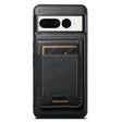 For Google Pixel 7 Suteni H17 Oil Eax Leather Detachable Wallet Phone Case(Black) - Google Cases by Suteni | Online Shopping South Africa | PMC Jewellery | Buy Now Pay Later Mobicred