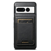 For Google Pixel 7 Suteni H17 Oil Eax Leather Detachable Wallet Phone Case(Black)