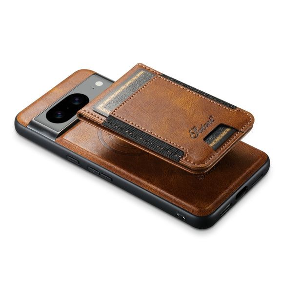 For Google Pixel 7 Suteni H17 Oil Eax Leather Detachable Wallet Phone Case(Brown)