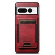 For Google Pixel 7 Suteni H17 Oil Eax Leather Detachable Wallet Phone Case(Red) - Google Cases by Suteni | Online Shopping South Africa | PMC Jewellery | Buy Now Pay Later Mobicred