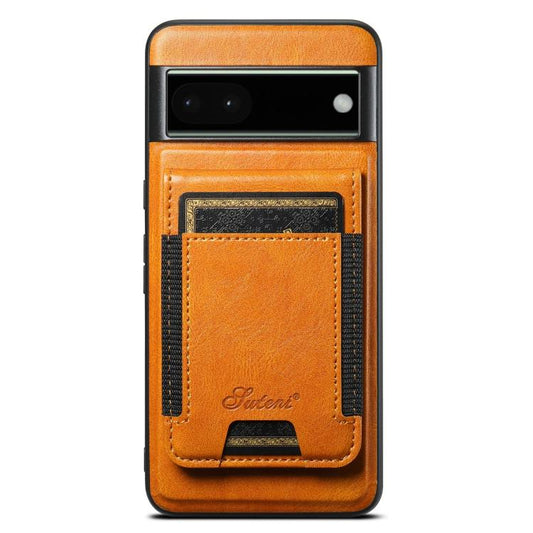 For Google Pixel 6 Pro Suteni H17 Oil Eax Leather Detachable Wallet Phone Case(Khaki) - Google Cases by Suteni | Online Shopping South Africa | PMC Jewellery | Buy Now Pay Later Mobicred