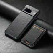 For Google Pixel 6 Suteni H17 Oil Eax Leather Detachable Wallet Phone Case(Black)