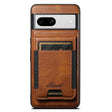 For Google Pixel 8a Suteni H17 Oil Eax Leather Detachable Wallet Phone Case(Brown) - Google Cases by Suteni | Online Shopping South Africa | PMC Jewellery | Buy Now Pay Later Mobicred