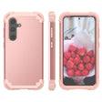 For Samsung Galaxy S24+ 5G 3 in 1 Silicone Hybrid PC Shockproof Phone Case(Rose Gold) - free shipping - PMC TechLife - Order now!