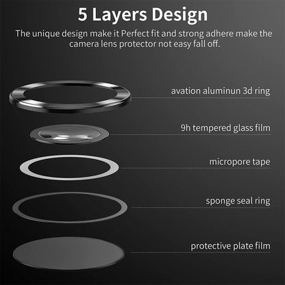 For Samsung Galaxy S24 Ultra 5G ENKAY Hat-Prince 9H Rear Camera Lens Aluminium Alloy Tempered Glass Film(Silver) - Galaxy S24 Ultra 5G Tempered Glass by ENKAY | Online Shopping South Africa | PMC Jewellery | Buy Now Pay Later Mobicred