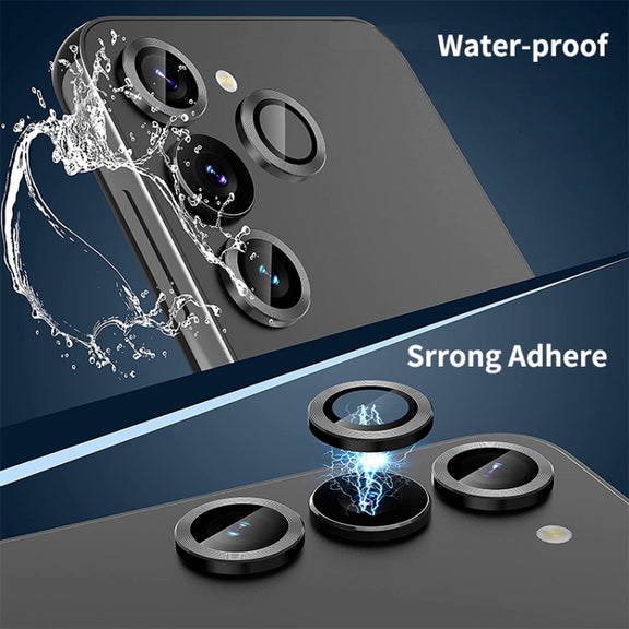 For Samsung Galaxy S24 5G ENKAY Hat-Prince 9H Rear Camera Lens Aluminium Alloy Tempered Glass Film(Yellow)