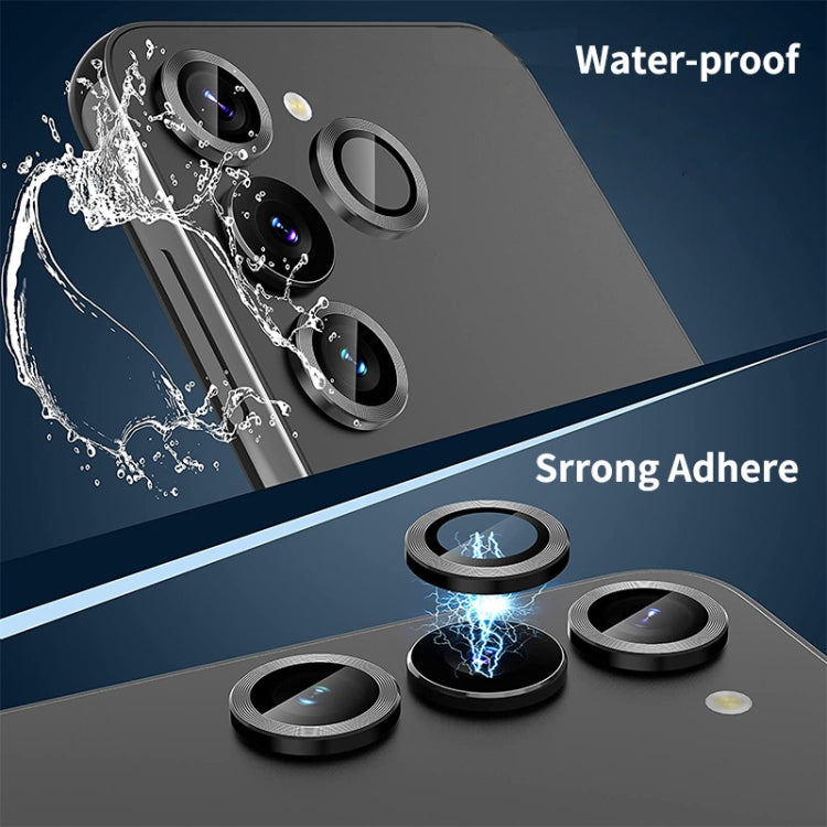 For Samsung Galaxy S24 5G ENKAY Hat-Prince 9H Rear Camera Lens Aluminium Alloy Tempered Glass Film(Yellow)