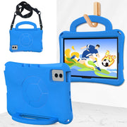For Samsung Galaxy Tab S9 FE 11 X510 2023 Handle Football Shaped EVA Shockproof Tablet Case(Blue)