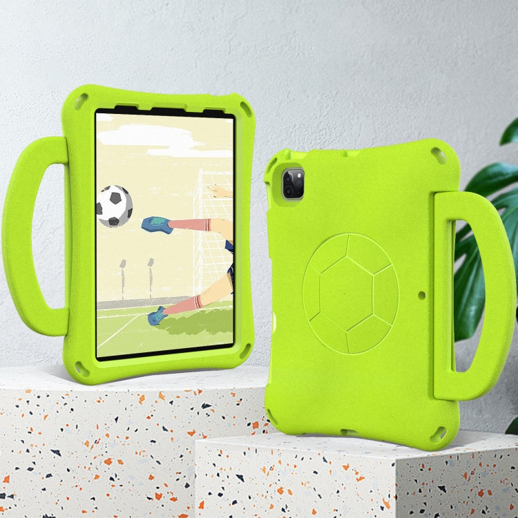 For iPad Air 11 2024 Handle Football Shaped EVA Shockproof Tablet Case(Grass Green) - iPad Air 11 2024 Cases by PMC TechLife | Online Shopping South Africa | PMC TechLife | Buy Now Pay Later Mobicred