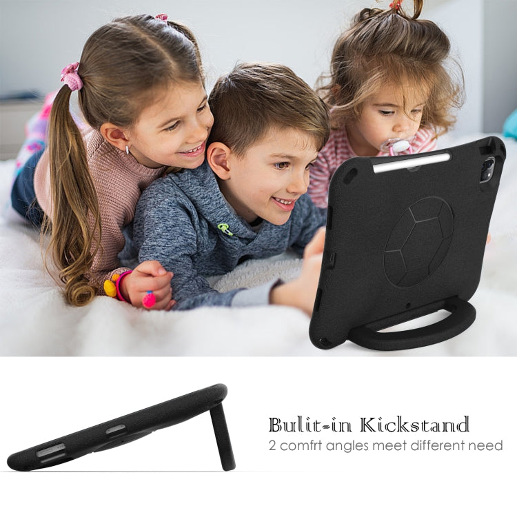 For iPad Air 11 2025 / 2024 Handle Football Shaped EVA Shockproof Tablet Case(Black) - iPad Air 11 2025 / 2024 Cases by PMC TechLife | Online Shopping South Africa | PMC TechLife | Buy Now Pay Later Mobicred