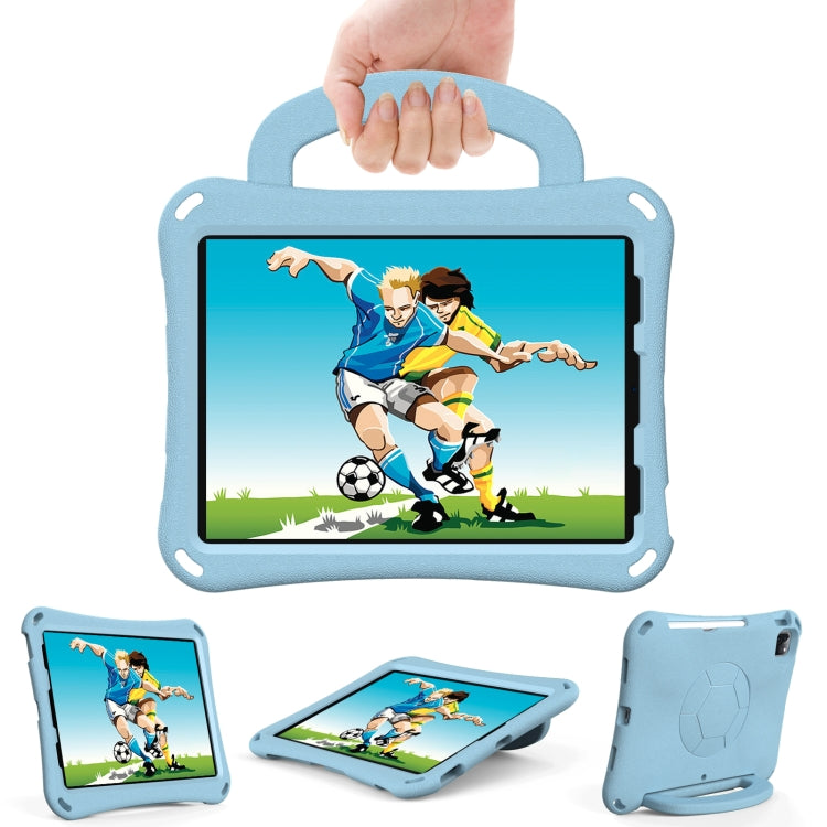 For iPad Air 11 2024 Handle Football Shaped EVA Shockproof Tablet Case(Light Blue) - iPad Air 11 2024 Cases by PMC TechLife | Online Shopping South Africa | PMC TechLife | Buy Now Pay Later Mobicred