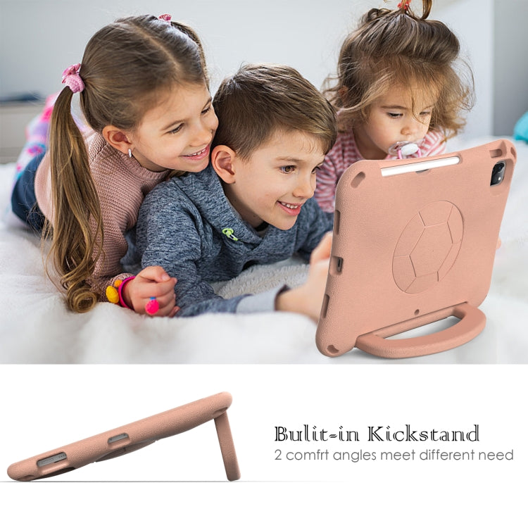 For iPad Air 11 2025 / 2024 Handle Football Shaped EVA Shockproof Tablet Case(Light Pink) - free shipping - PMC TechLife - Order now!